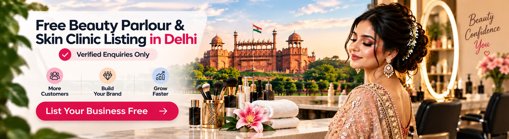 Free Beauty Parlour & Skin Clinic Listing in Delhi: Verified Enquiries Only