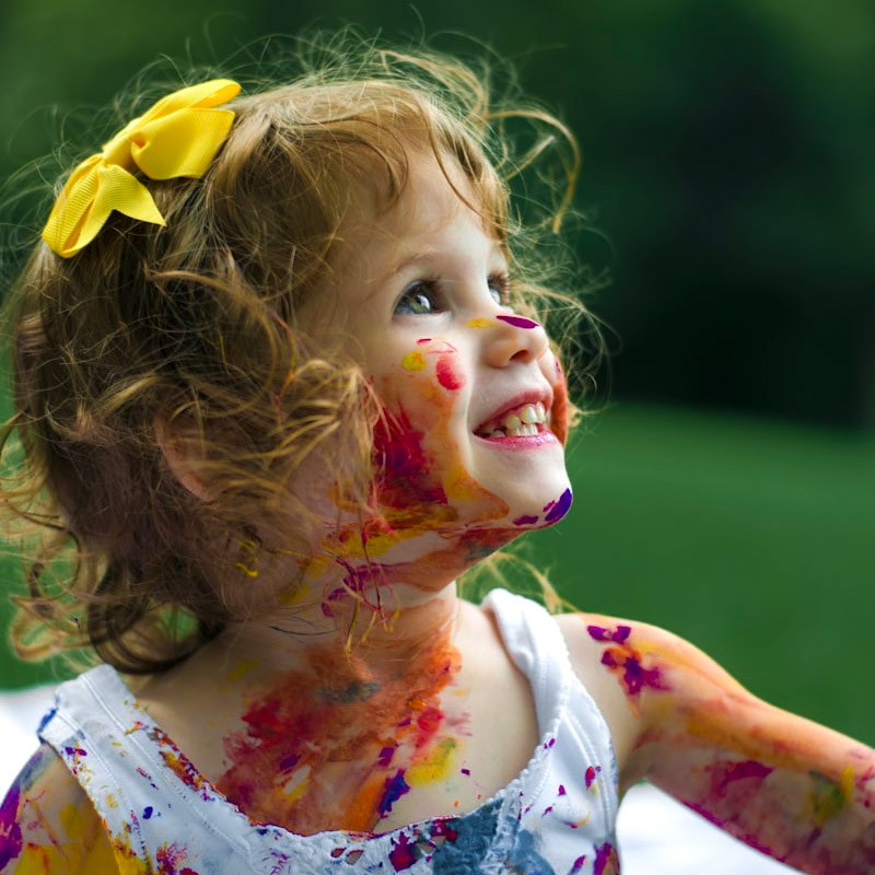 Preschool children with teacher — Montessori and play-way learning in Delhi
