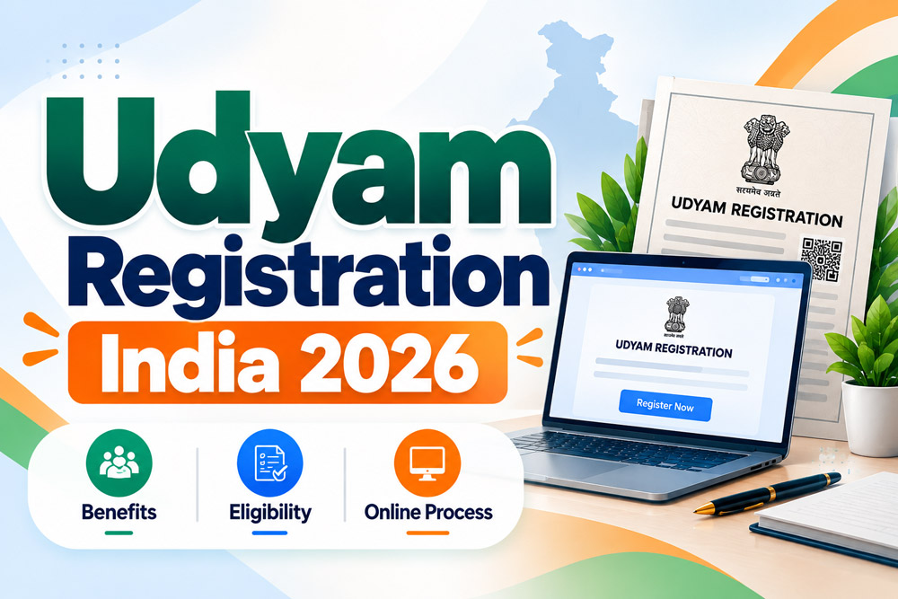 Udyam Registration India 2026: Complete Guide to Benefits, Eligibility, Documents & Online Process
